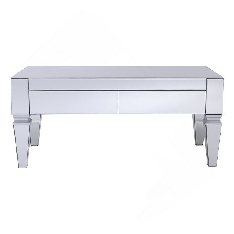 Table basse contemporaine à miroir