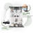 Anneliesse 4-Shelf Glass Display Cabinet with Mirrored Back, 3-Column Tempered Glass Display Case-133601476