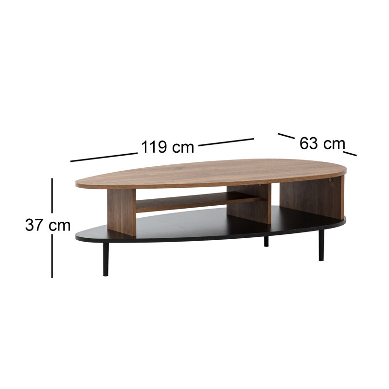 Lowrey Three Leg Coffee Table with Storage