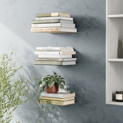 Conceal 3 Piece Metal Floating Shelf
