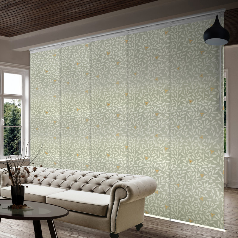 Semi Sheer Vertical Blind, 110''W x 94''L, White