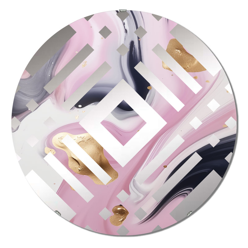 Gergina - Miroir décoratif diamant, 31,4 po x 31,4 po