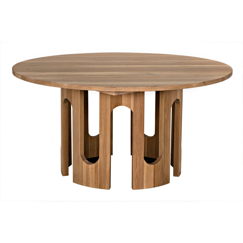 Table de salle à manger en bois massif de 60 po Kirill