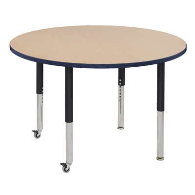 Collaborative Laminate Adjustable Round 4 Students Activity Table