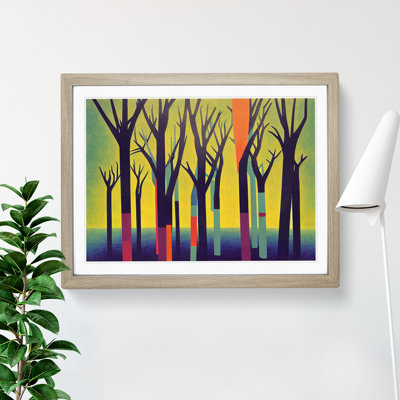 Tantalizing Summer Forest Abstract - Single Picture Frame Print