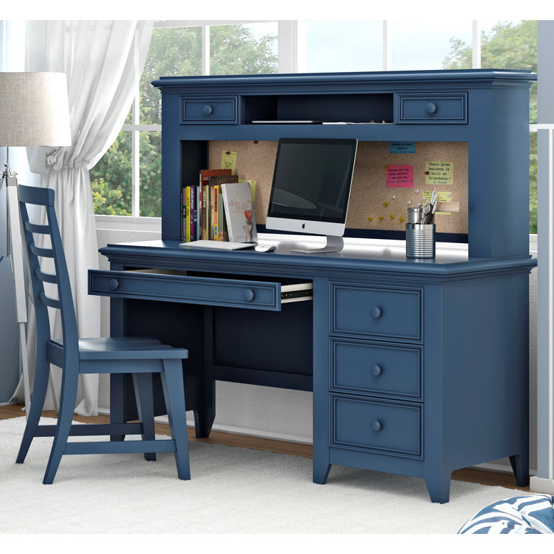 Matthes Desk Hutch, Willliamsburg Blue