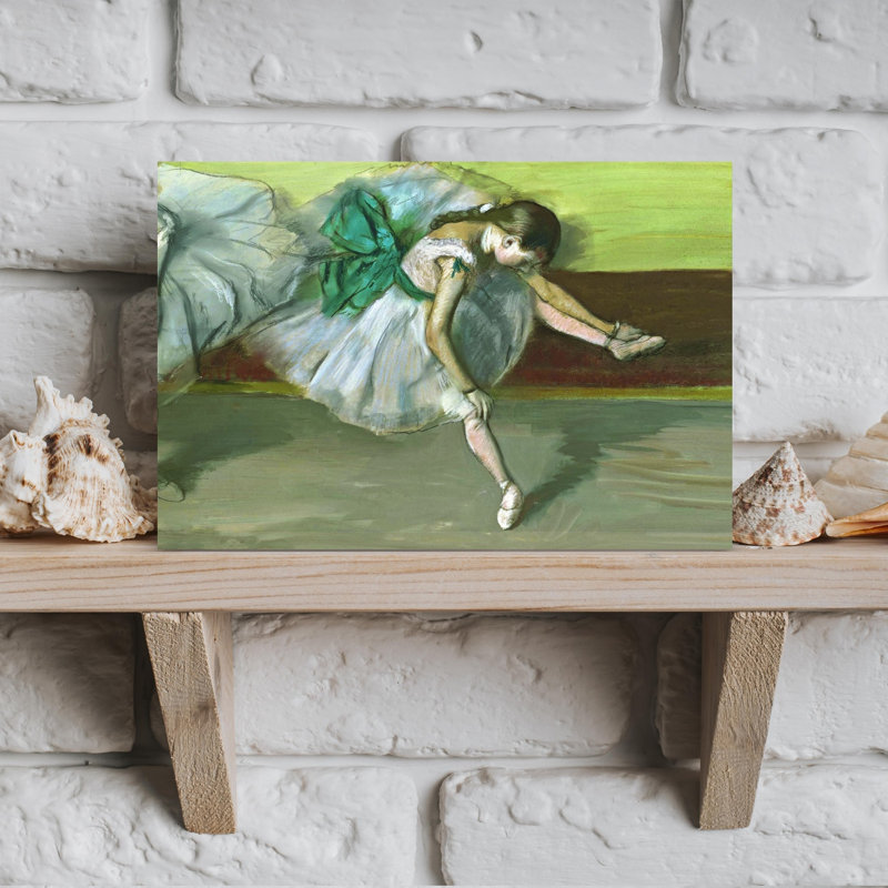 Danseuse Au Repos, 1879 Classic Contemporary Wall Art Print by Edgar Degas - Wrapped Canvas Print, 30.48cm H x 45.72cm W