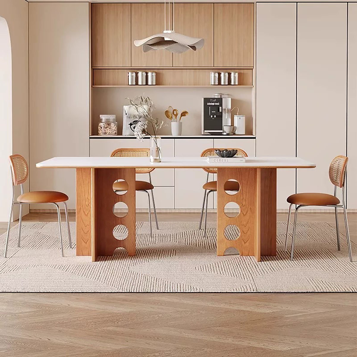 Bayou Breeze Modern Slate Dining Table - Wayfair Canada