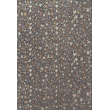 Goldleaf Floral Area Rug in Brown/Gray/Brass/White