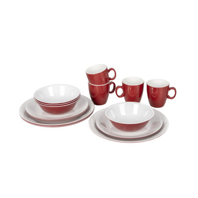 Alverio Piece Melamine Dinnerware Set - Service for 4