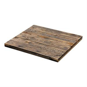 Plateau de table en bois de pin de 30 po x 48 po avec finition naturelle, épaisseur de 1 1/2 po et planche rustique pour une utilisation à l'intérieur