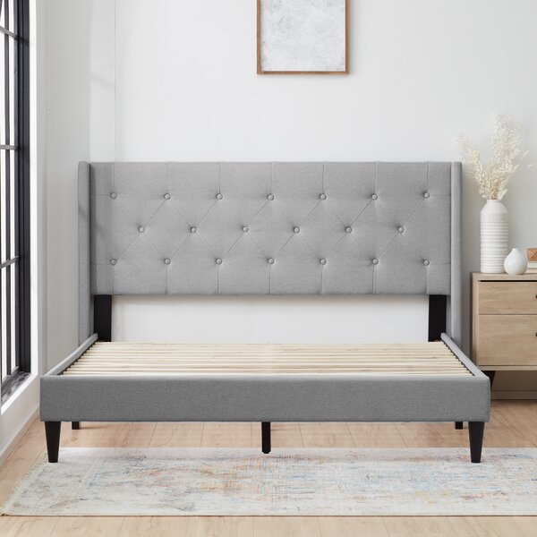 Andover Mills™ Petersen Tufted Upholstered Low Profile Platform Bed ...