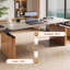 Bureau debout blanc en cuir-828983486