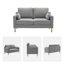 Causeuse à accoudoirs carrés l 59,8 po Lagoa -1277032070
