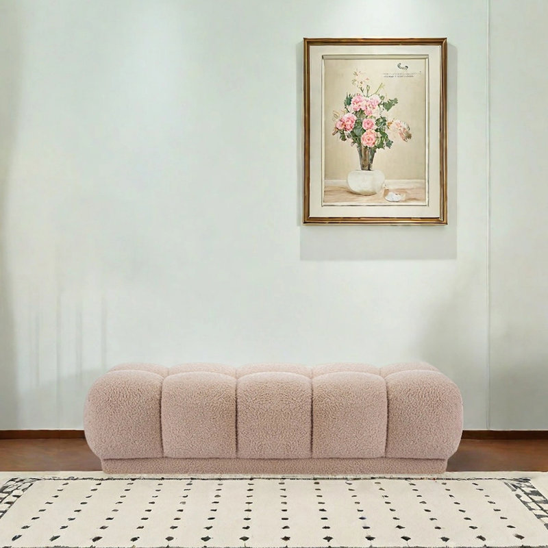 Banc petit canapé vestiaire vestiaire reste, H 15,75 po x l 62,99 po x P 23,62 po