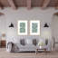 Coastal Retreat Tropical Tranquility: Abstract Leaves Diptych Gypsea Village-99434138