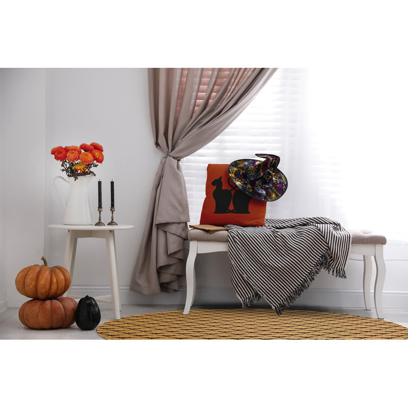 Deondry Chenille Indoor Rug, Round 5'