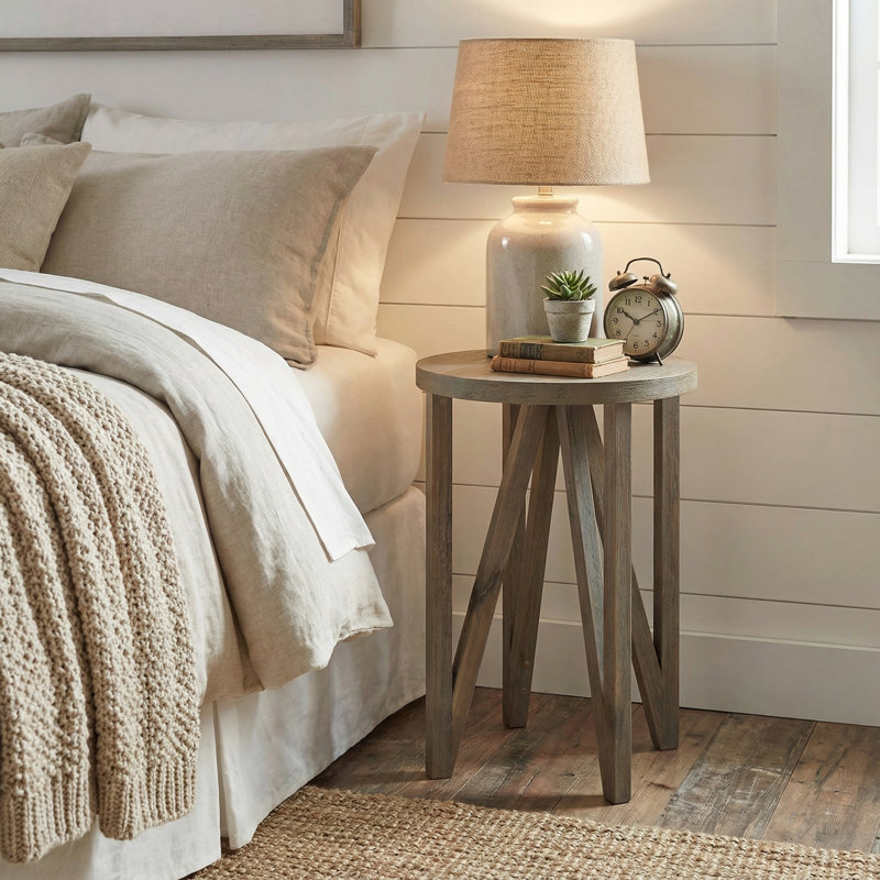 Quirke Solid Wood End Table