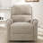 Manual Recliner Massage Recliner Chair Nursery Recliner Chair Swivel Rocker Recliner Sofa with a Side Storage Pocket for Living Room, Bedroom and Nursery, Oatmeal-644519497