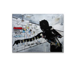 One of a Kind Original MJ by Salvatore Principe - Wrapped Canvas Painting