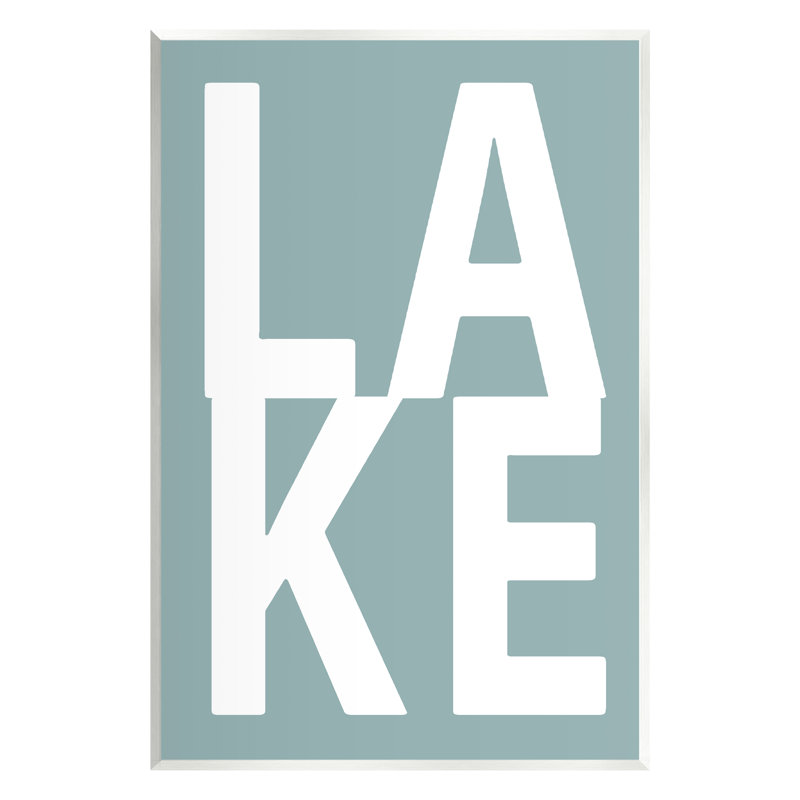 «Lake Expression» par Jamie Macdowell - impression, H 19 po x l 13 po x P 0,5 po, Bois