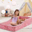 Lit de plancher pour tout-petits - Lit de voyage portable pliable pour 3-6 ans, lit de bébé pour enfants avec housse lavable, idéal pour la maison, la chambre de bébé, l'hôtel et le jeu-131274085-131274083