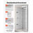 Structured Media Enclosure 42-Inch Wiring Cabinet with Hinged Cover, In Wall Cable Management Network Box, Cold-Rolled Steel, Recessed Electrical Multi-Media Cabinet, Flush or Surface Mount