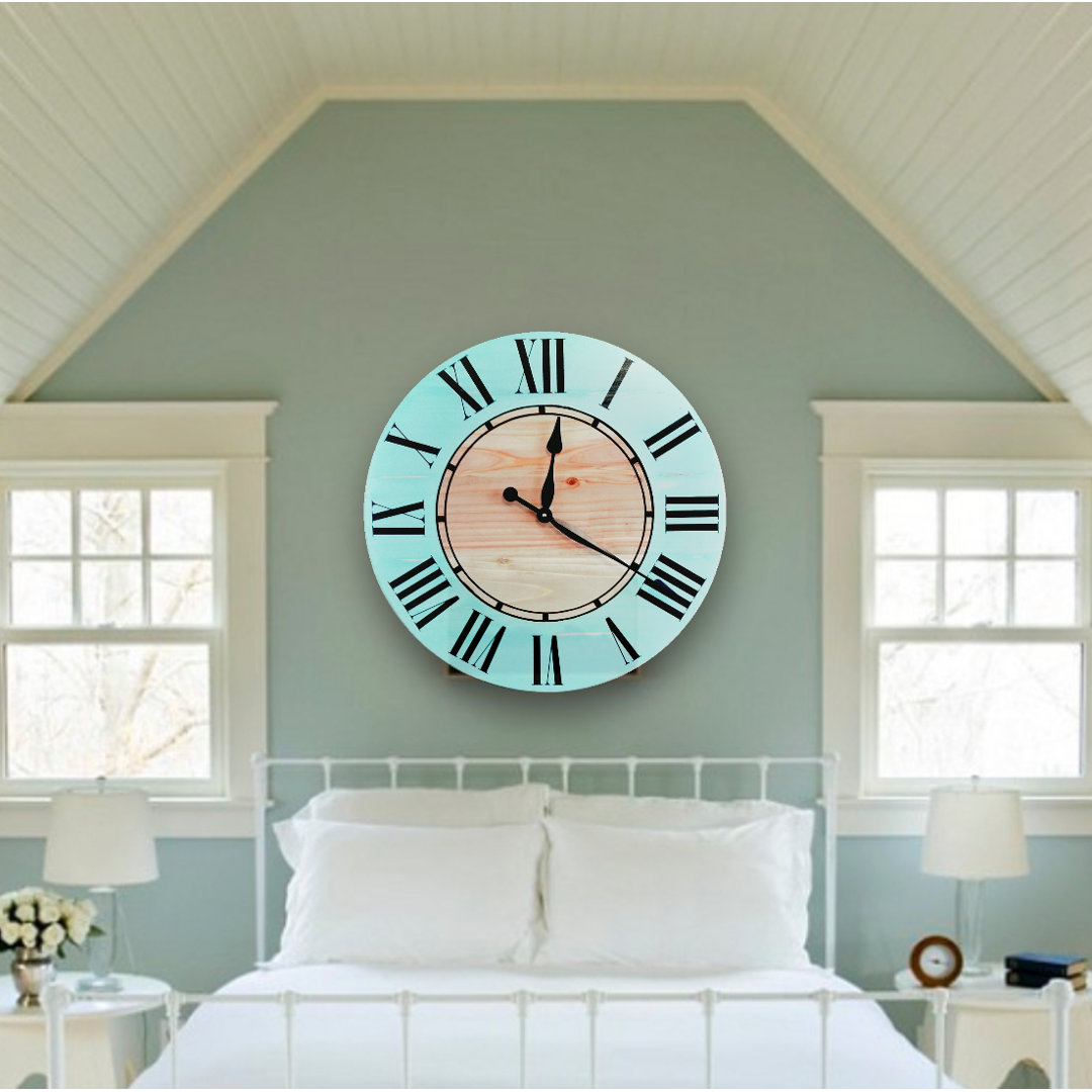 Oversized Perlas Wall Clock Ebern Designs 