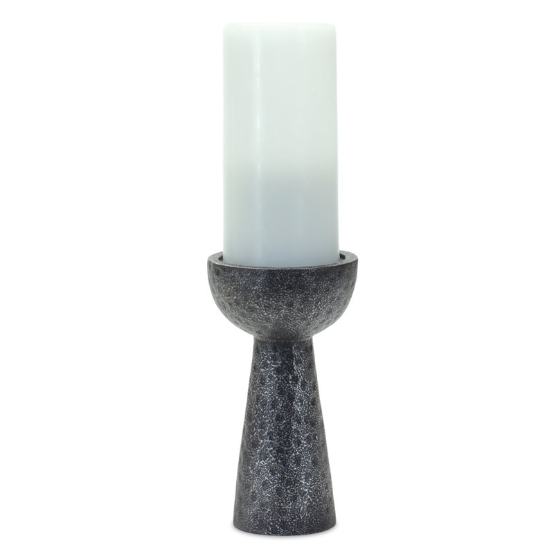 3 Piece Polyresin Tabletop Candlestick Set