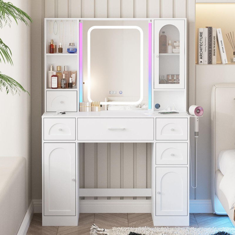 Jordyne Vanity, White