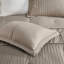 Édredon grand taupe 7 pièces Charmeuse, coussins décoratifs et taies décoratives Charmeuse-129576664