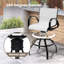 Tabouret de bar pivotant en aluminium 30 po avec Sunbrella (ensemble de 4)-1414181074