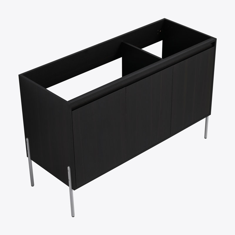 Meuble-lavabo autoportant 48 po avec portes à fermeture douce (ensemble KD) 48 po - évier inclus