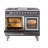 ILVE Nostalgie II Series Noblesse 40 inch Dual Fuel Range with 6 Sealed Burners, Griddle (Glass Door)-103962072-103962086