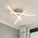 Julia Curved LED Ceiling Lights Fixture, 3 Built-In LED Boards, 18W 1800 Lumen, Neutral White Light 4000K
