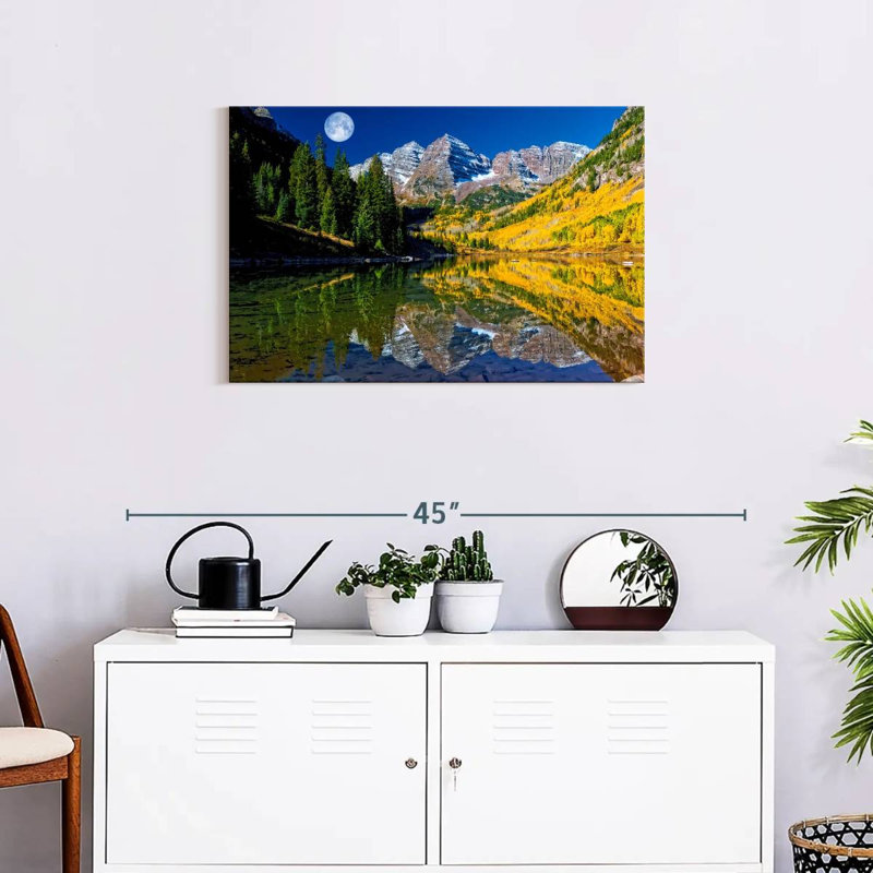 Alvord Maroon Bells pleine lune, H 20 po x l 30 po