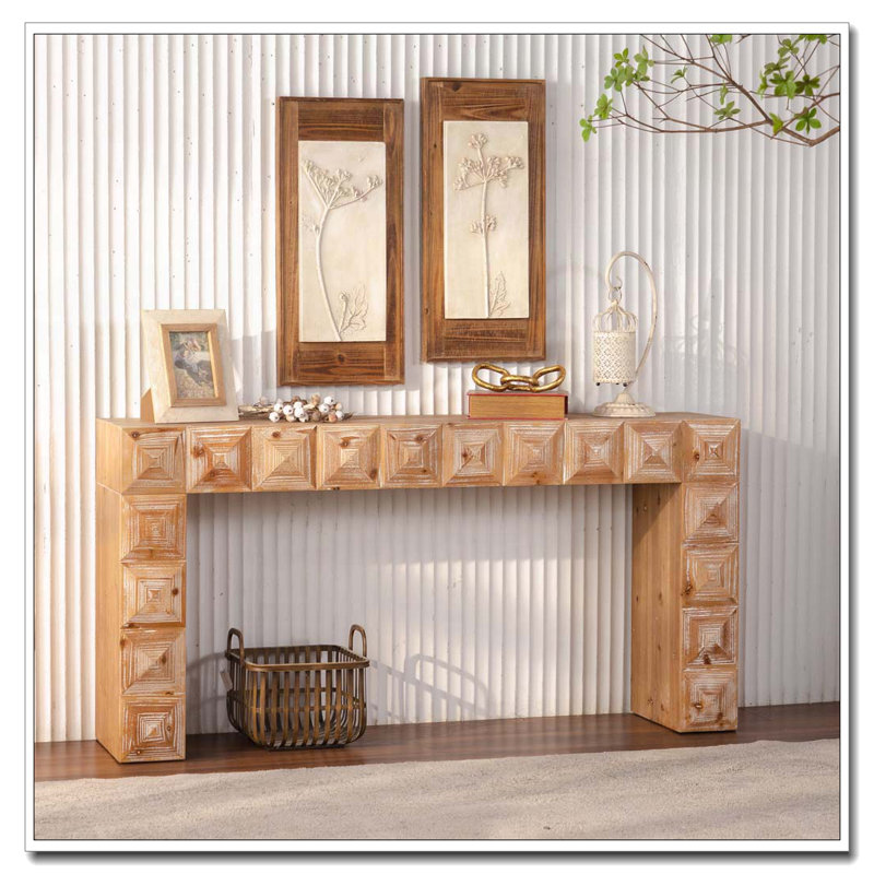 Console à relief géométrique 59,06 "