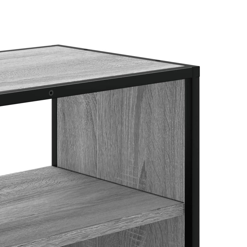 Aahana TV stand made of wood and metal, Sonoma Grey, 100 cm