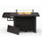 52 Inch Outdoor Fire Pit Table, 50000 Btu Propane Fire Table With Lid & Cover-921227028