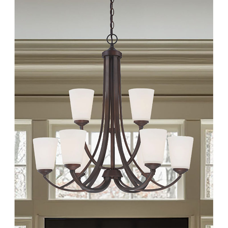Raborn 9 - Light Dimmable Tiered Chandelier