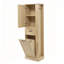 Grande armoire de rangement moderne - compartiment inclinable, tablettes réglables, capacité de 80 lb, charnières à fermeture en douceur, poignées en alliage d'aluminium, parfait pour la salle de bain et l'organisation à la maison