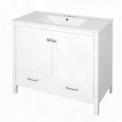 Meuble-lavabo 36 po avec lavabo en céramique