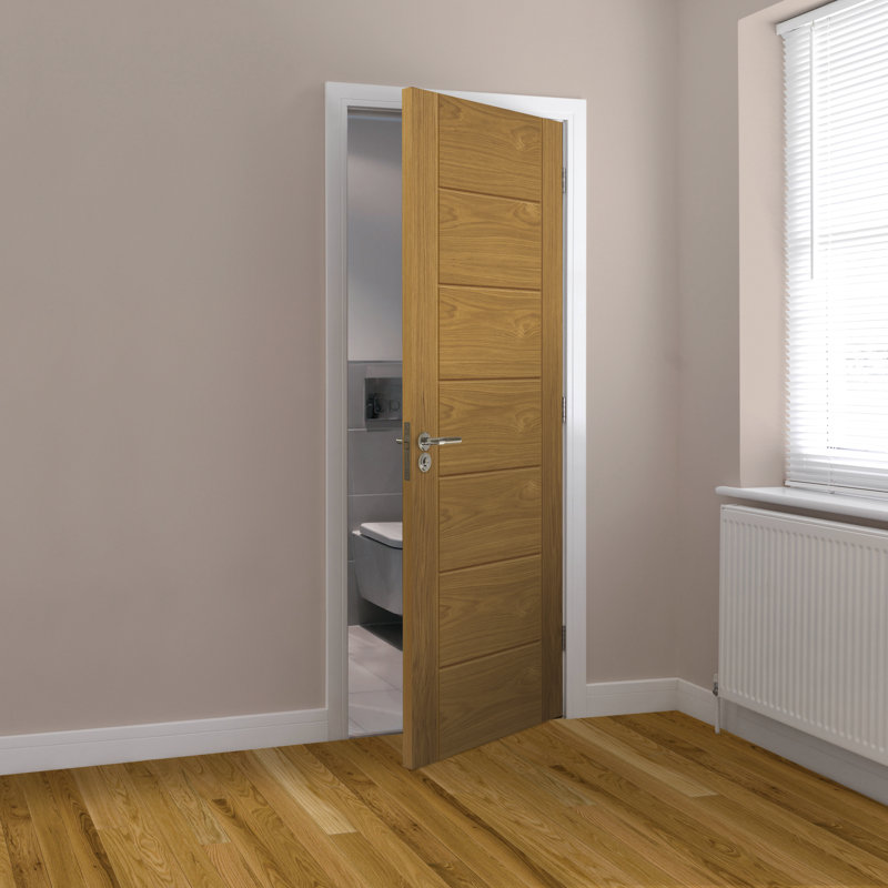 Palomino Veneer Internal Door Unfinished, 198.1cm H x 83.8cm W x 3.5cm D