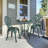 2 - Person Metal Patio Dining Set with Round Table-1498060028