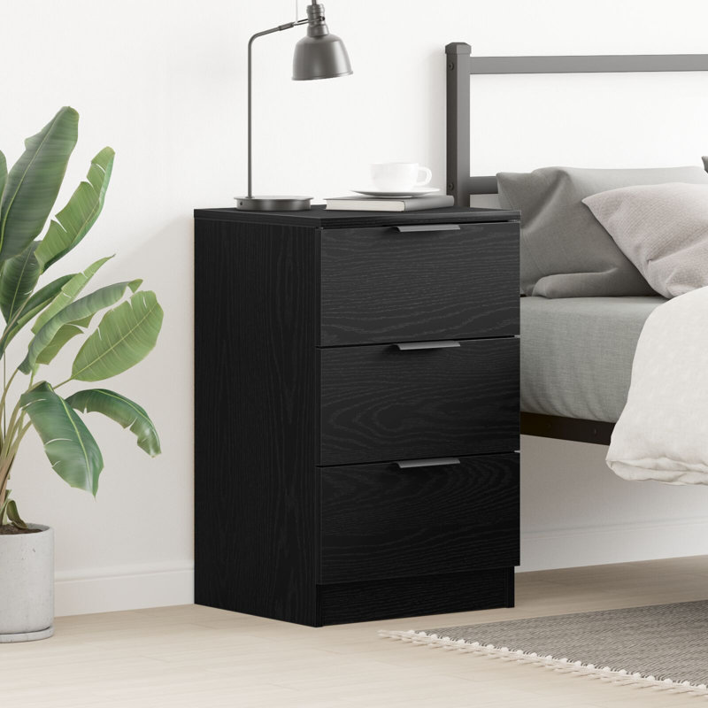 40cm W Manufactured Wood Bedside Table