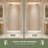 34-35.4" W x 72" H Pivot Shower Door with 1/4" 6mm Tempered Glass, Chrome-121870784