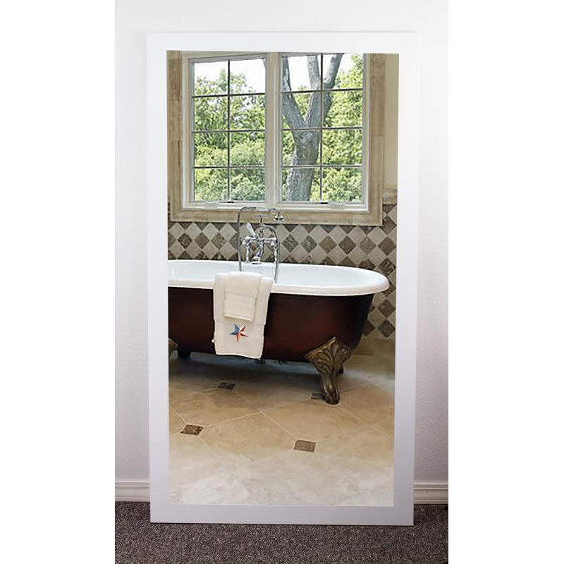 Hasting Rectangle Mirror, 64" H x 35" W, White