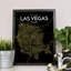 « las vegas city map », reproduction d’impression sur affiche en contraste-31735244