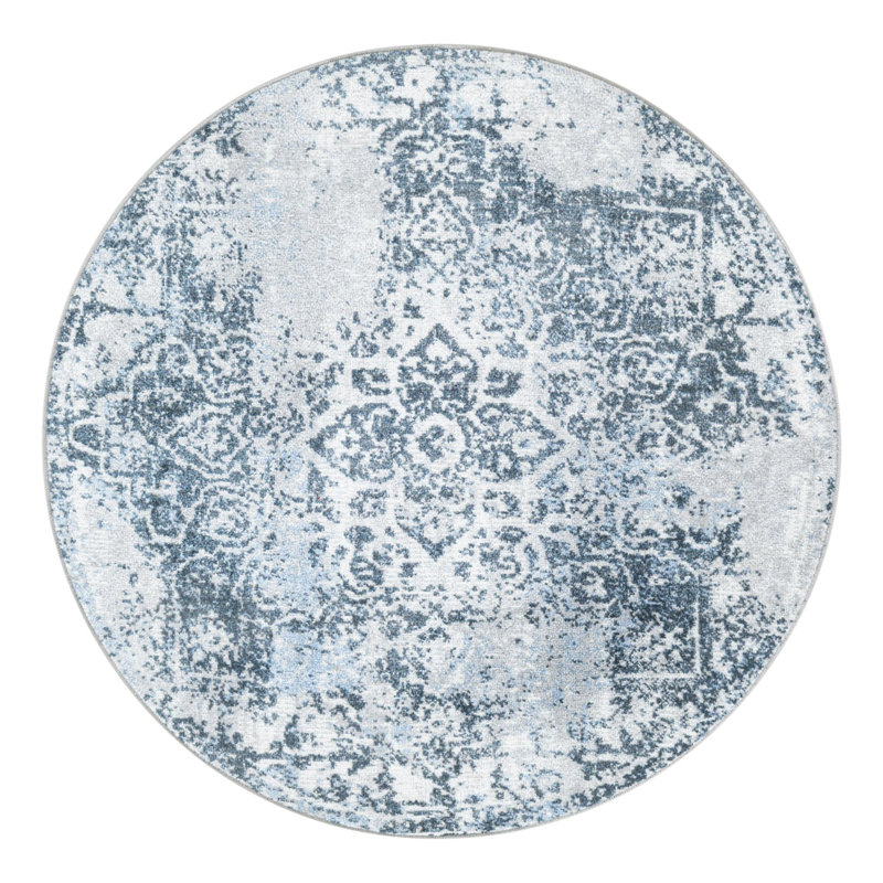 Massie Floral Indoor Rug, Round 3'3"