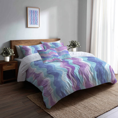 Ensemble de literie 5 pièces Kids Abstract - ensemble de housse de couette et coussin décoratif Playful